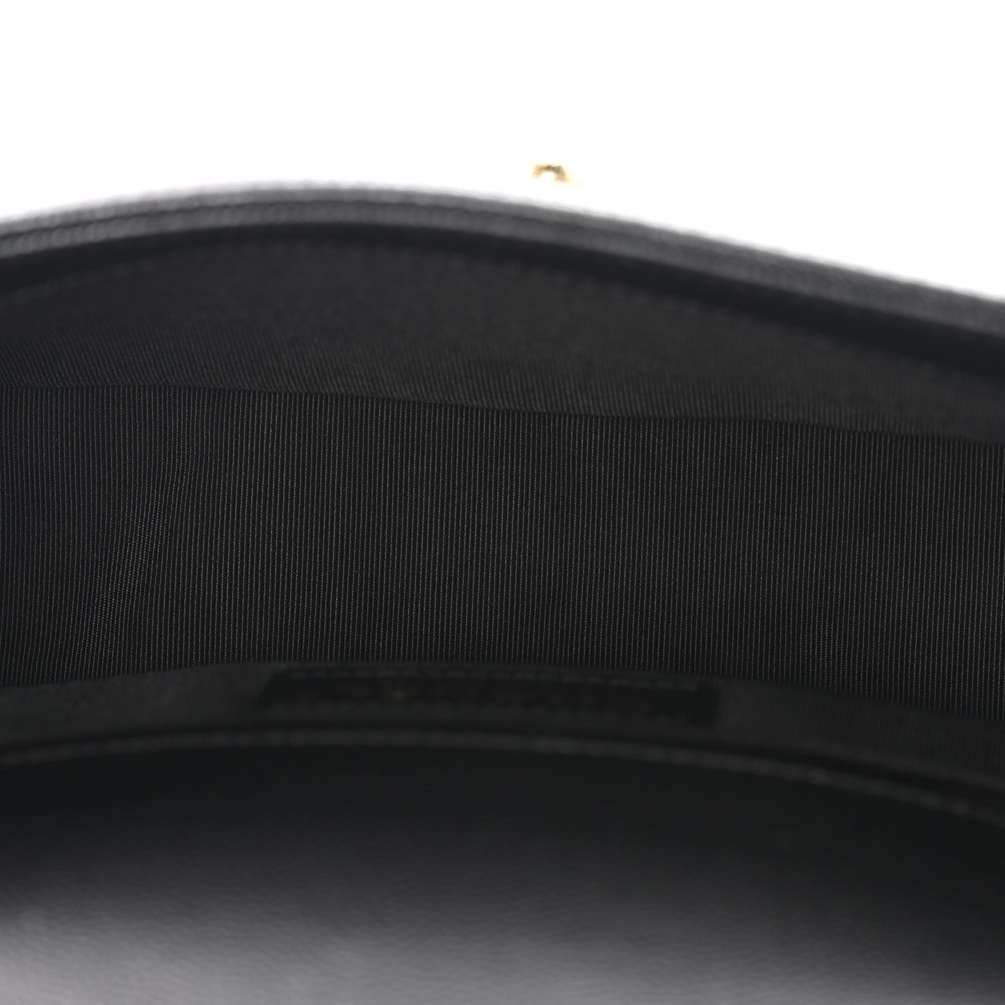 Caviar Quilted Small Boy Flap Black