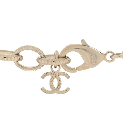 Chanel Pearl Bead Crystal CC Long Necklace Black Gold 4 of 4