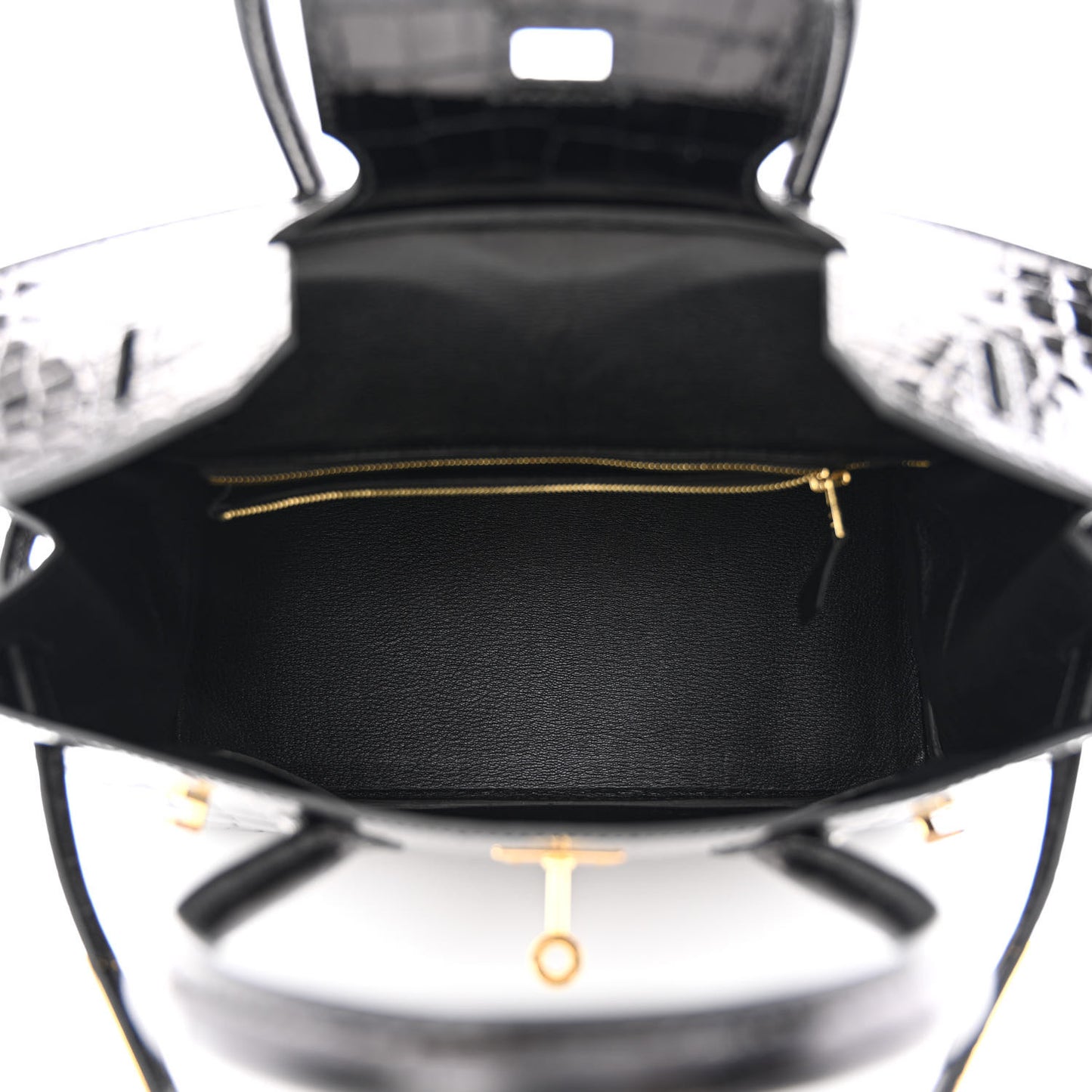 Shiny Niloticus Crocodile Birkin 30 Black