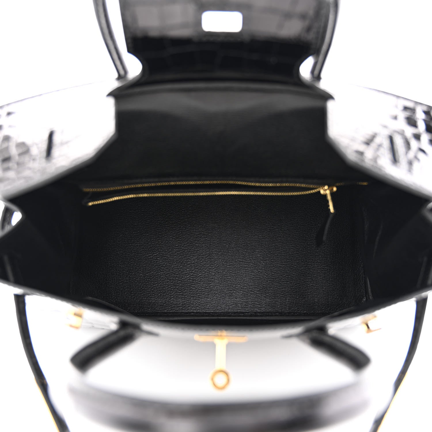 Hermes Shiny Niloticus Crocodile Birkin 30 Black 5 of 11
