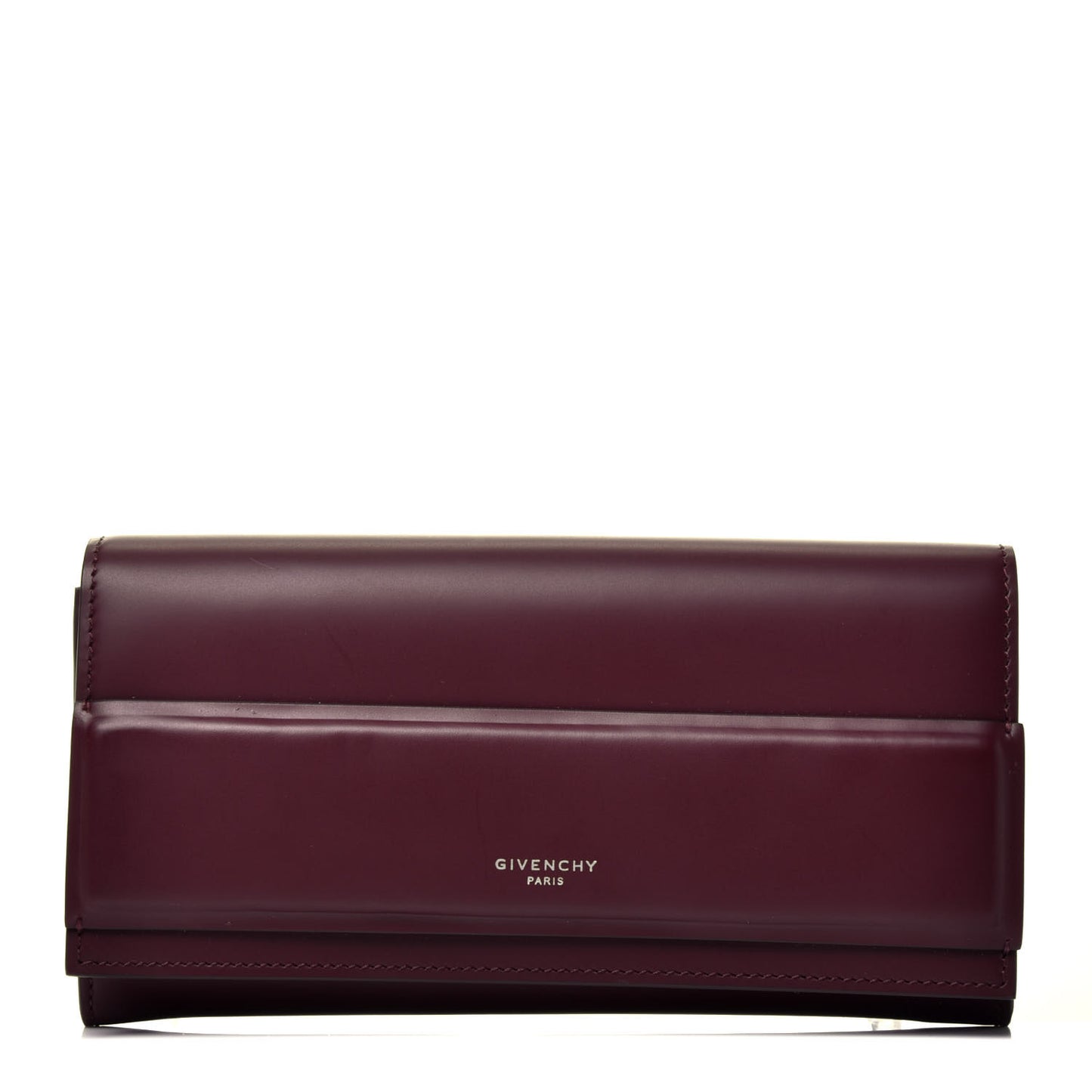 Smooth Calfskin Horizon Continental Wallet Oxblood