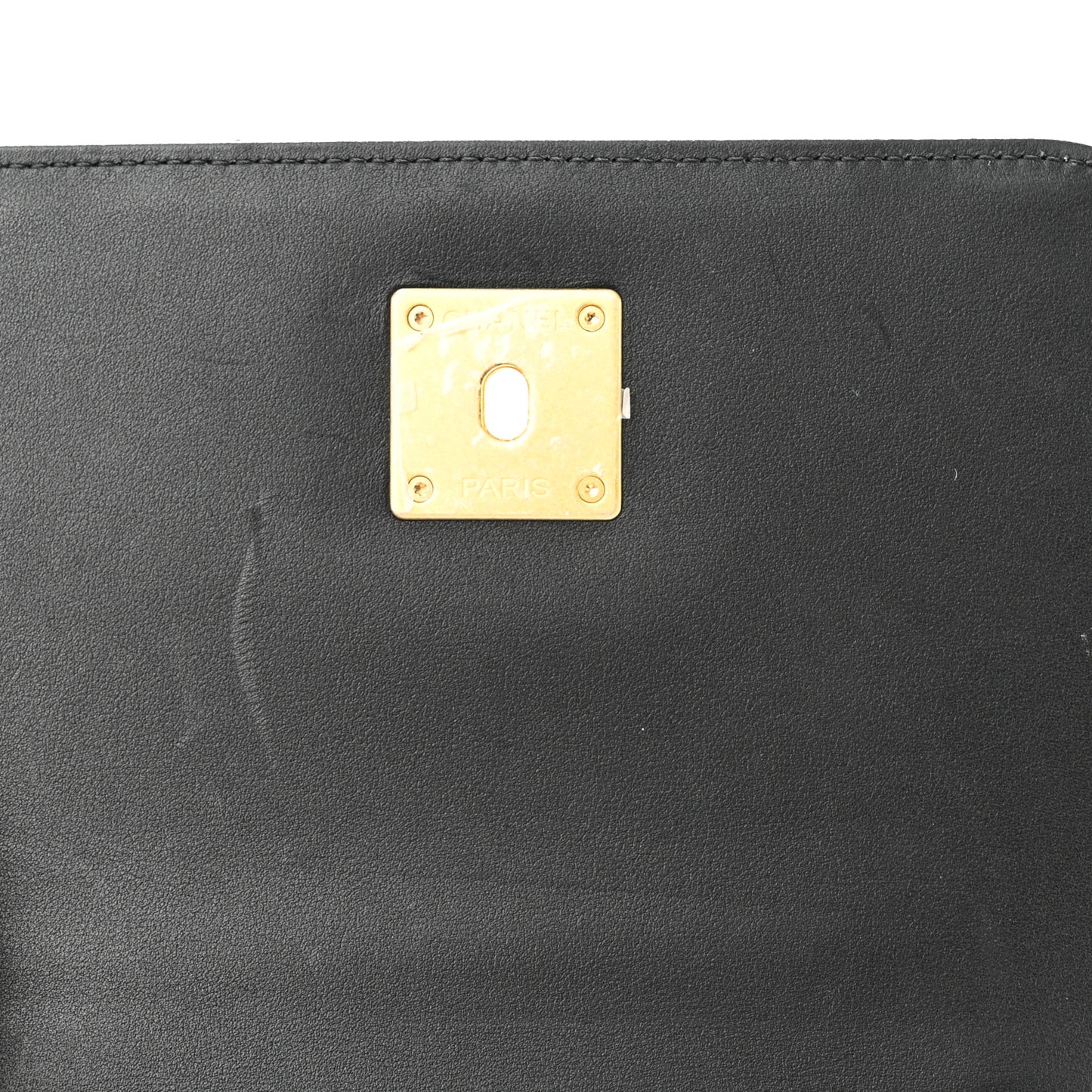 Calfskin Quilted Crystal Pearl Small Flap Bag Black