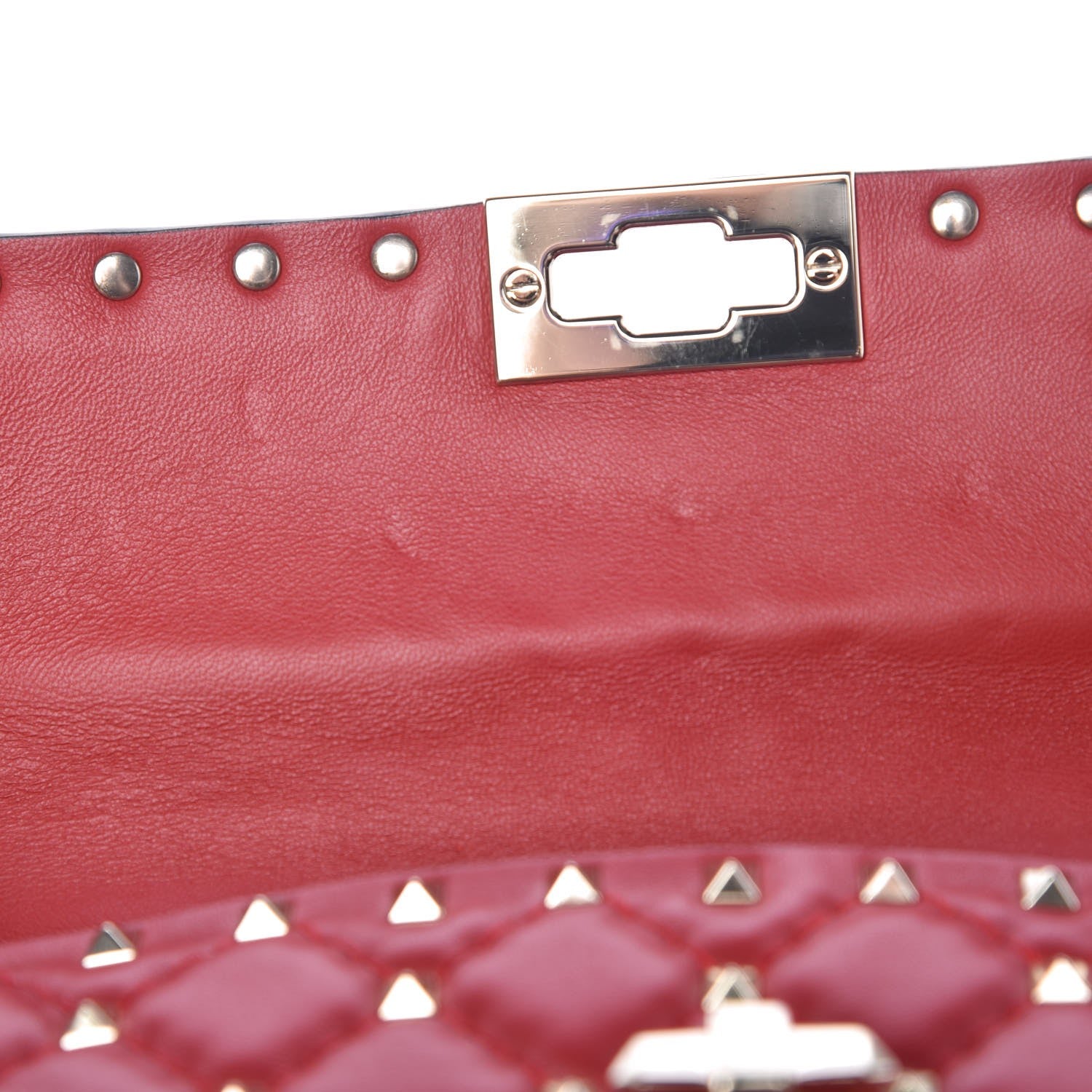 Valentino Garavani Nappa Small Rockstud Spike Shoulder Bag Rosso Valentino 7 of 7