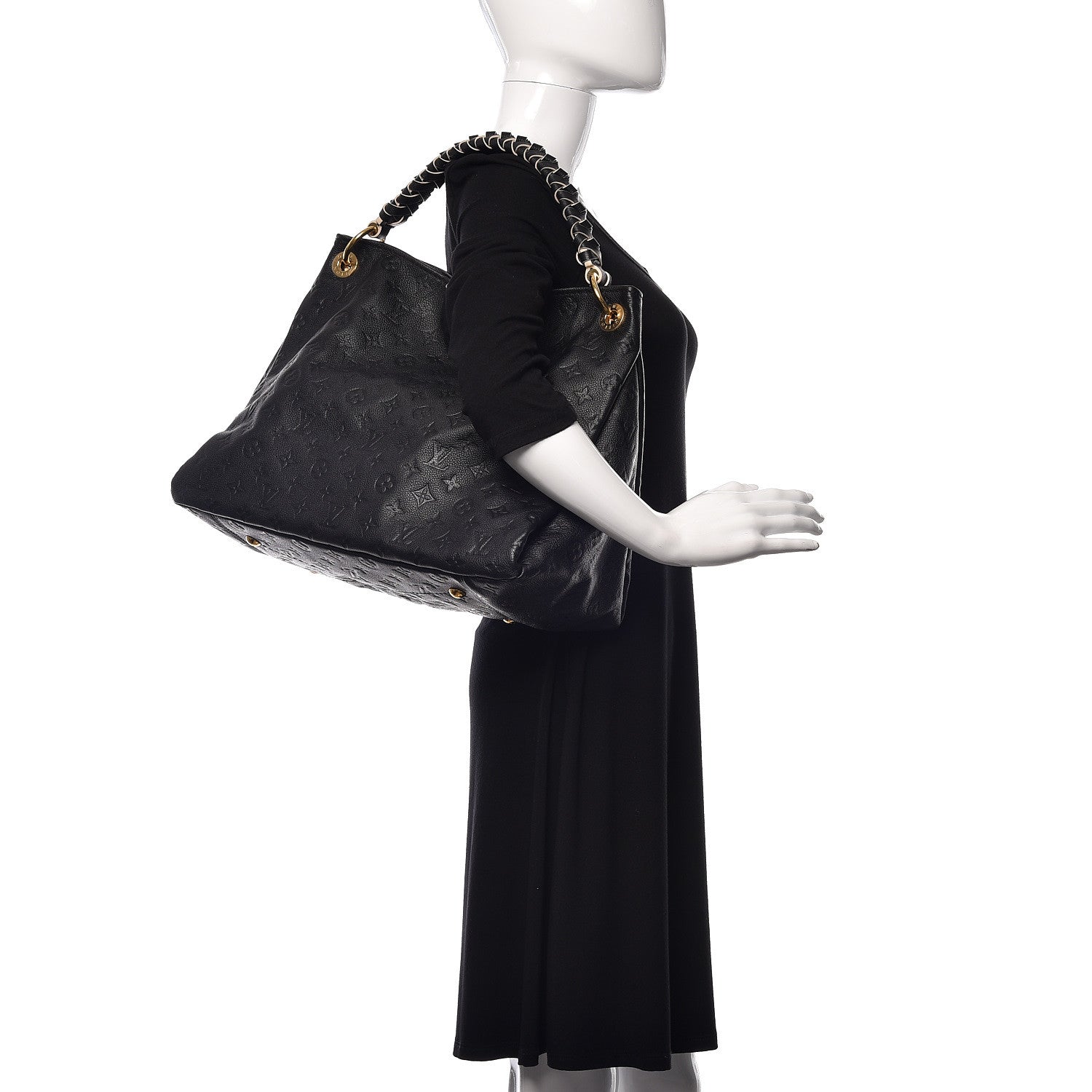 Louis Vuitton Empreinte Braided Artsy MM Black 2 of 9