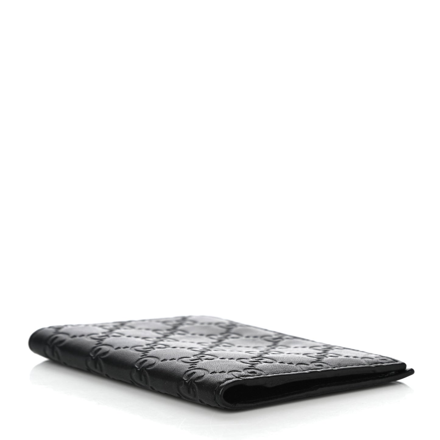 Guccissima Passport Case Black