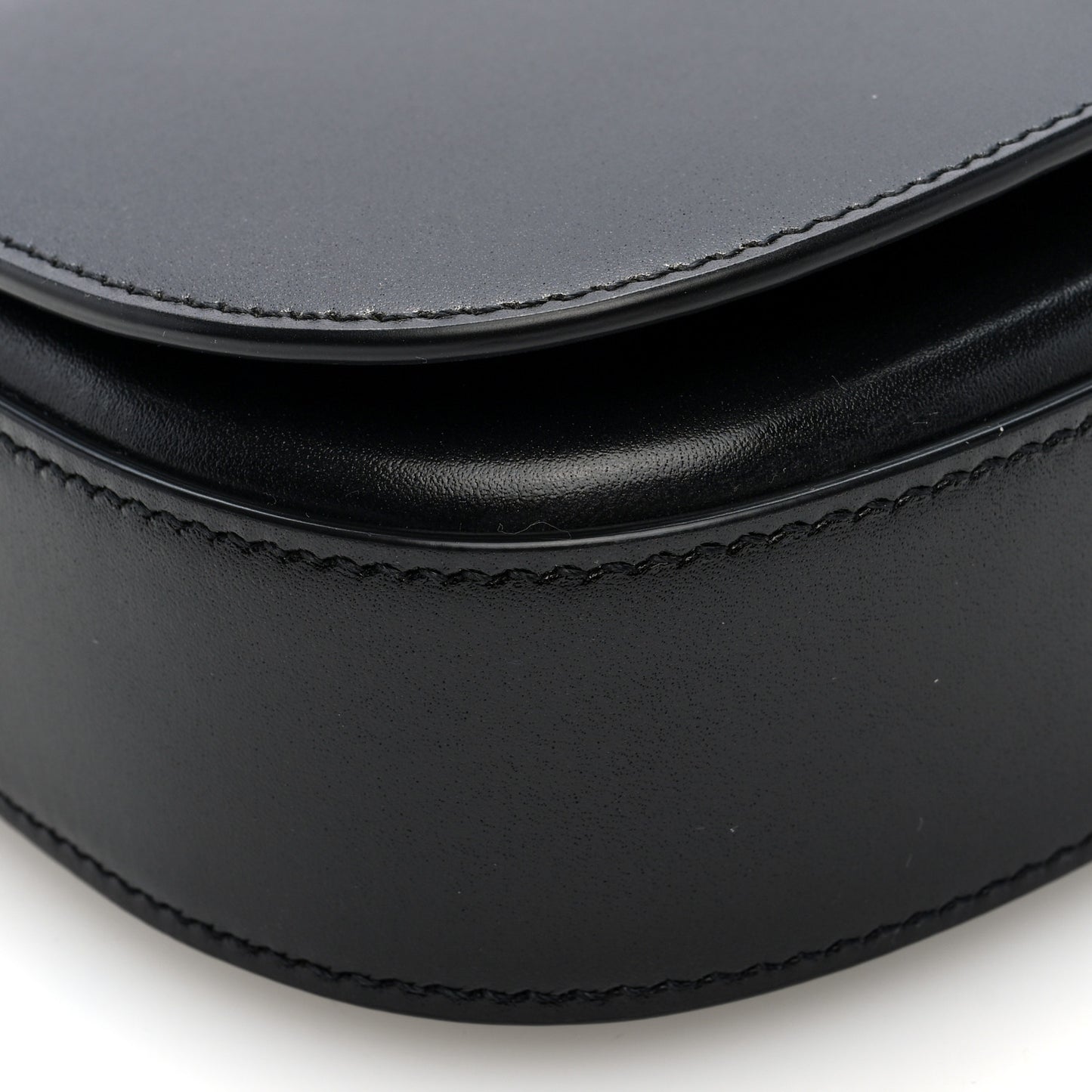 Box Calfskin Mini Voltaire Shoulder Bag Black