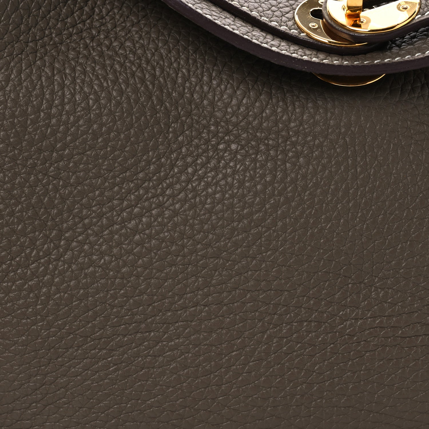 Hermes Taurillon Clemence Lindy 26 Etoupe 8 of 17