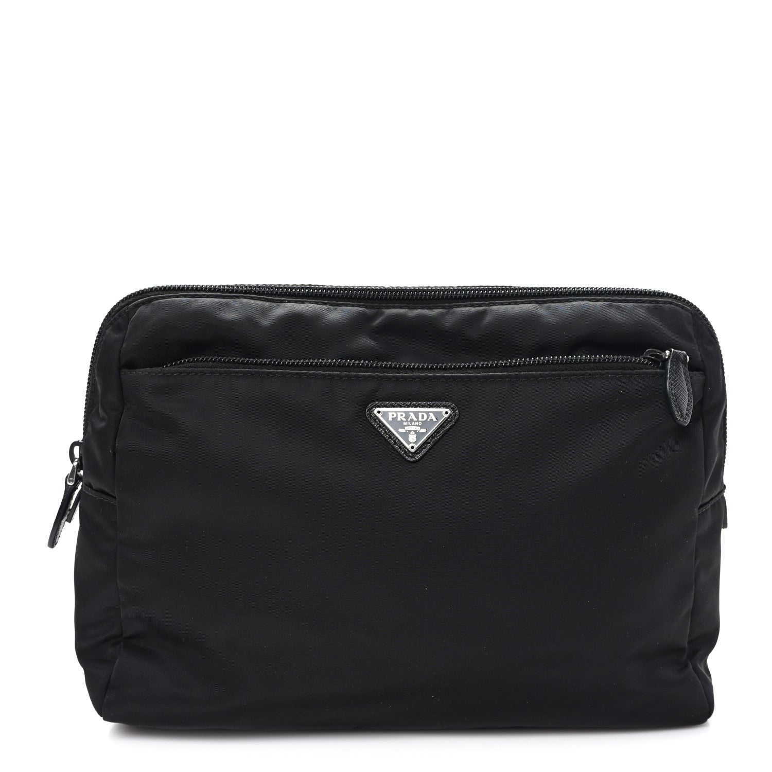 Prada Re-Nylon Saffiano Travel Pouch Black Astrale 1 of 8