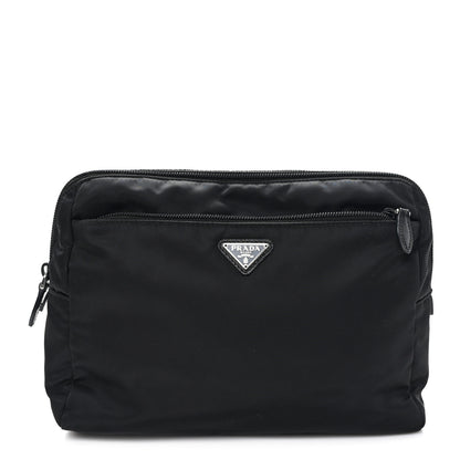 Prada Re-Nylon Saffiano Travel Pouch Black Astrale 1 of 8