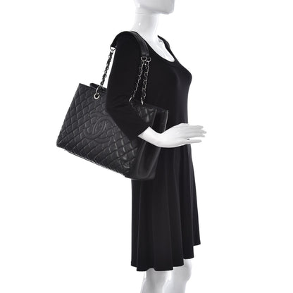 Chanel Caviar Quilted XL Grand Shopping Tote GST Black 2 of 20