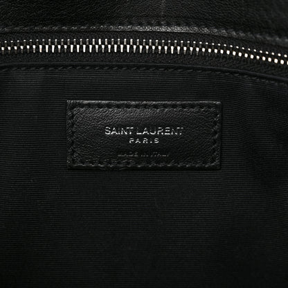 Saint Laurent Calfskin Matelasse Monogram Microstud Medium Niki Chain Satchel Black 6 of 11