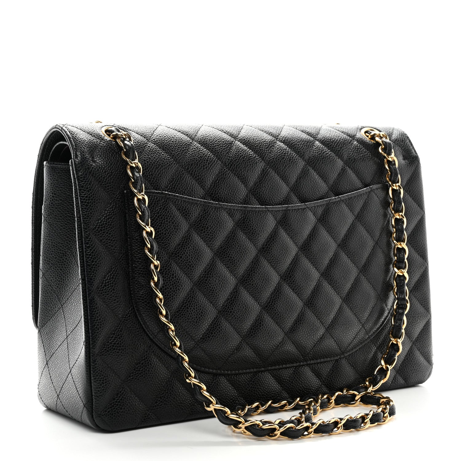 Chanel Caviar Quilted Maxi Double Flap Black 3 of 10