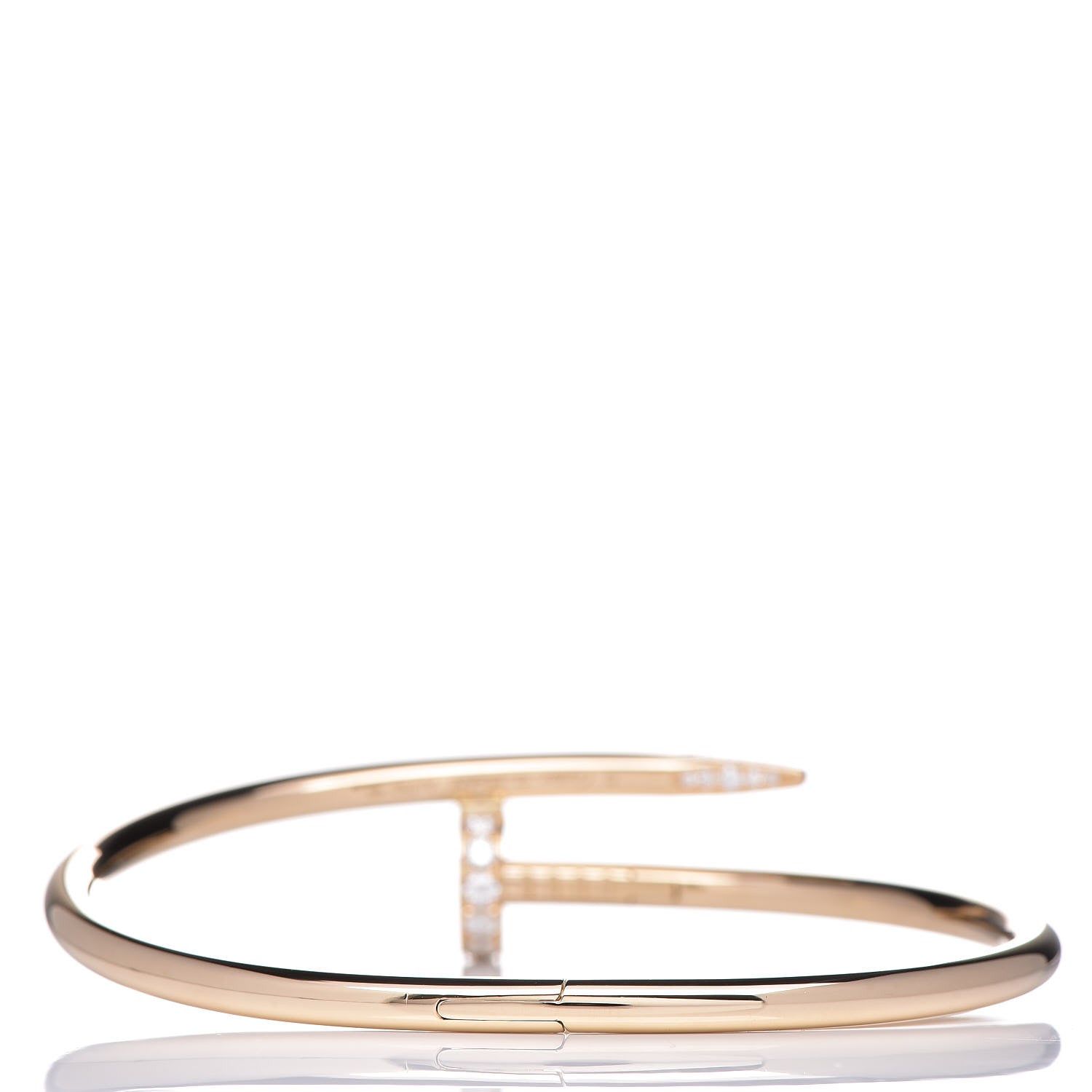 Cartier 18K Yellow Gold Diamond Juste Un Clou Bracelet 17 3 of 5