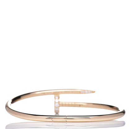 Cartier 18K Yellow Gold Diamond Juste Un Clou Bracelet 17 3 of 5