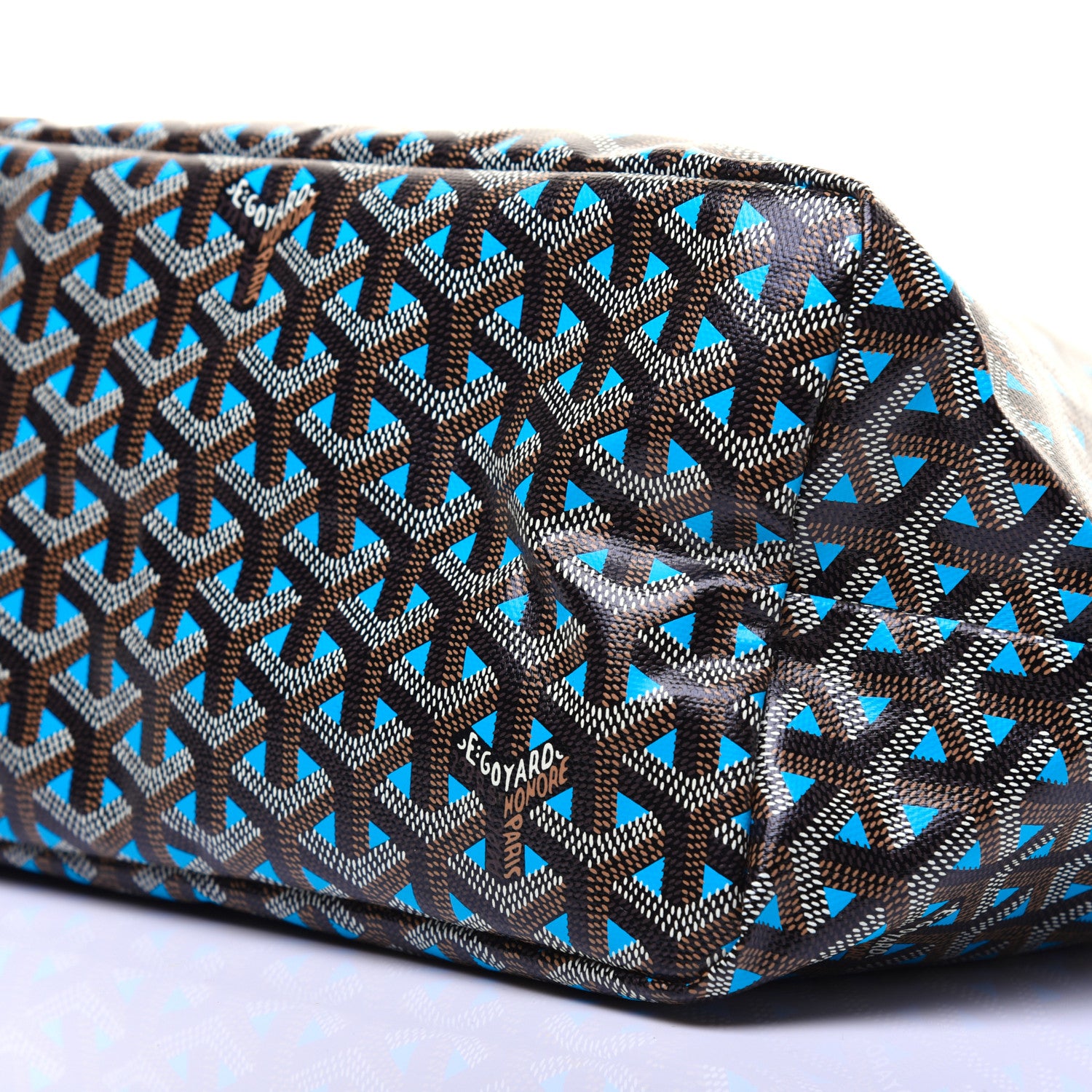 Goyard Goyardine Saint Louis Claire Voie PM Black Blue 7 of 11