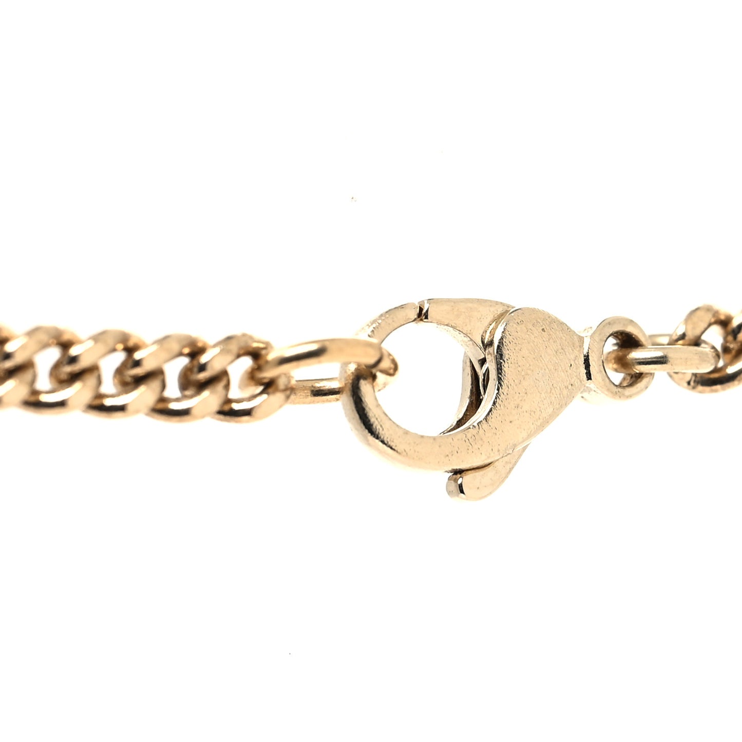 Crystal CC Flower Pendant Necklace Gold