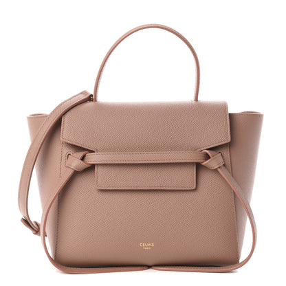 Celine Grained Calfskin Nano Belt Bag Antique Rose 1 of 10
