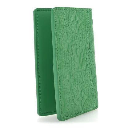 Louis Vuitton Taurillon Monogram Pocket Organizer Bamboo Green 3 of 7