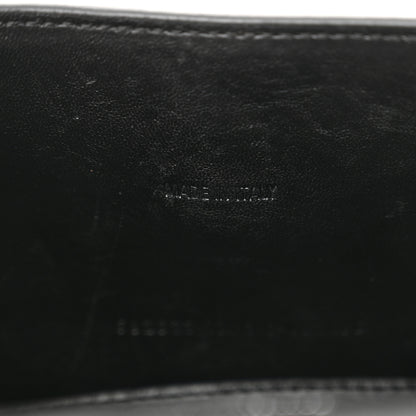 Balenciaga Shiny Calfskin Monochrome Crocodile Embossed Hourglass Top Handle Bag XS Black 8 of 13