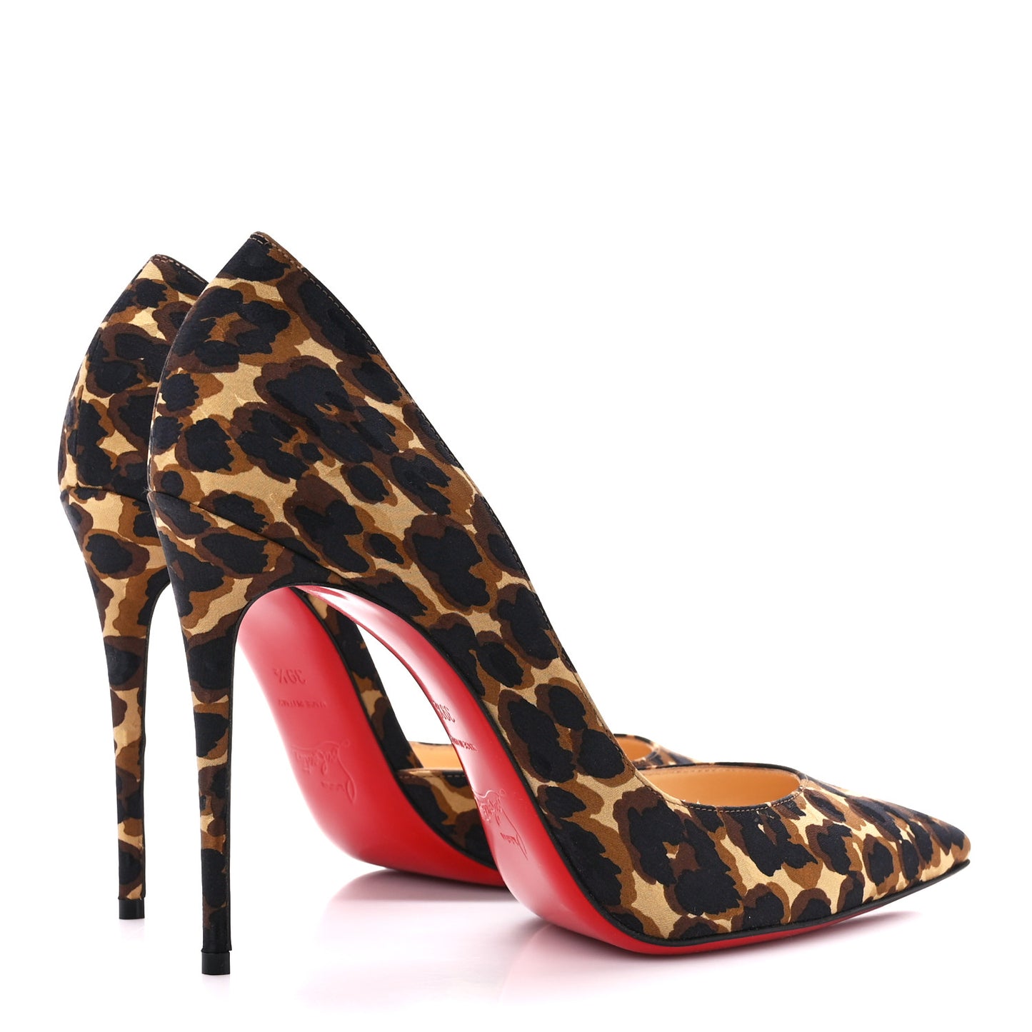 Silk Leopardi Iriza 100 Pumps 39.5 Marron