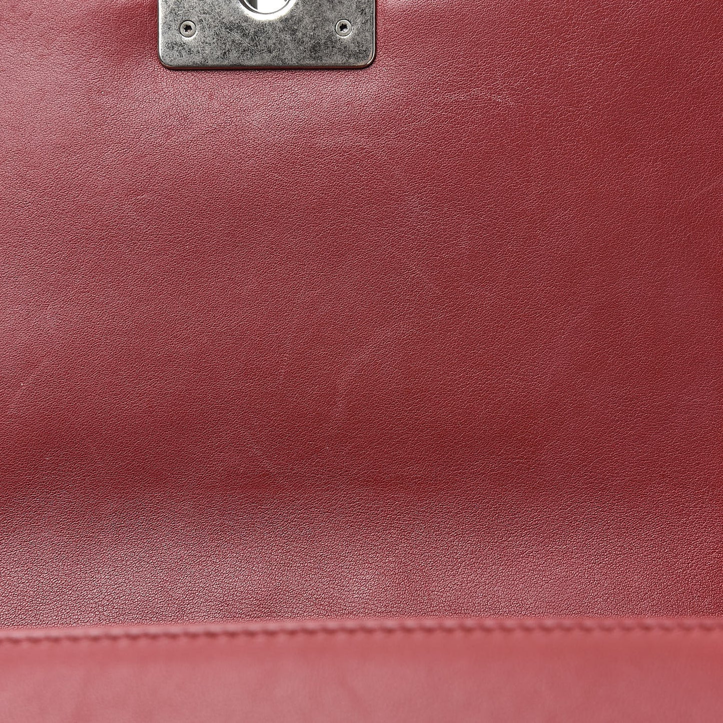 Calfskin Chevron Quilted Medium Boy Flap Red