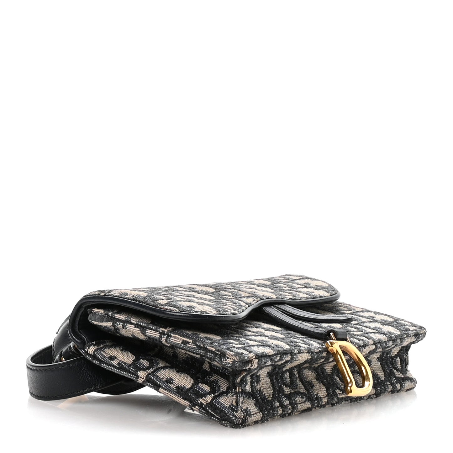 Oblique Saddle Belt Bag Blue