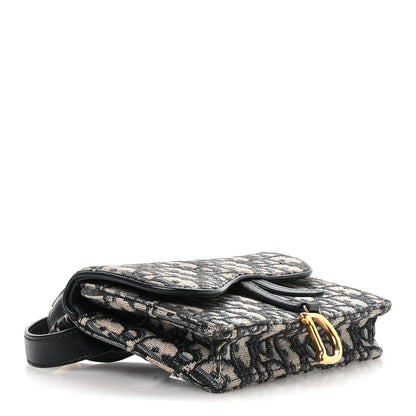 Christian Dior Oblique Saddle Belt Bag Blue 4 of 11