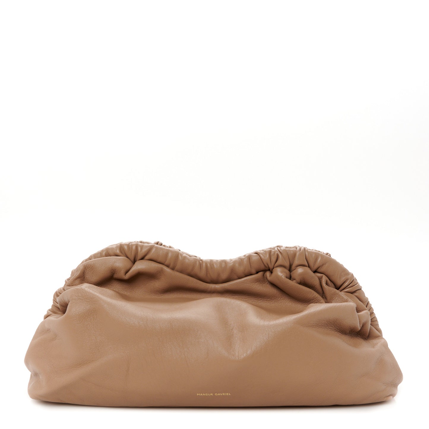 Lambskin Cloud Clutch Biscotto