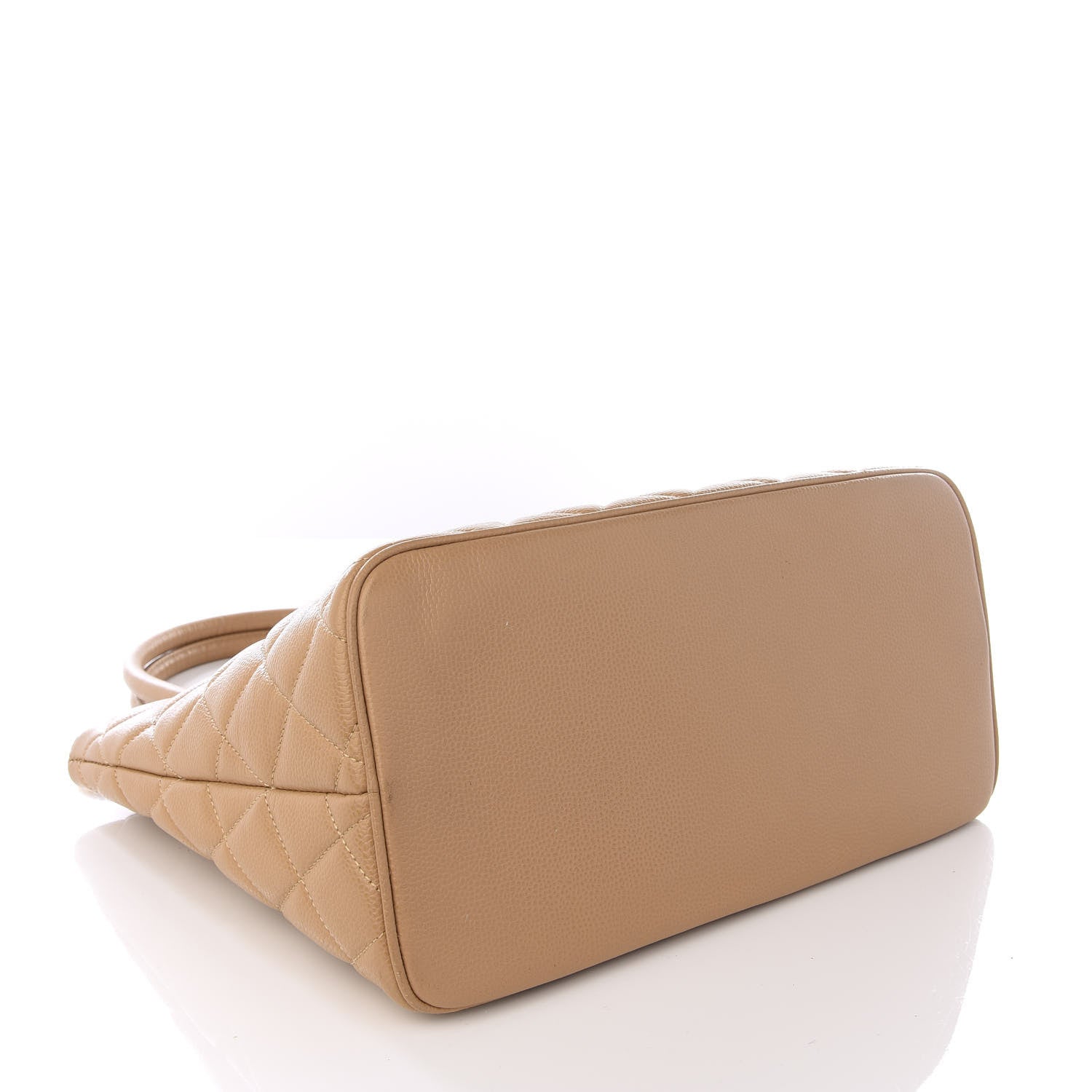 Chanel Caviar Quilted Medallion Tote Beige 3 of 8