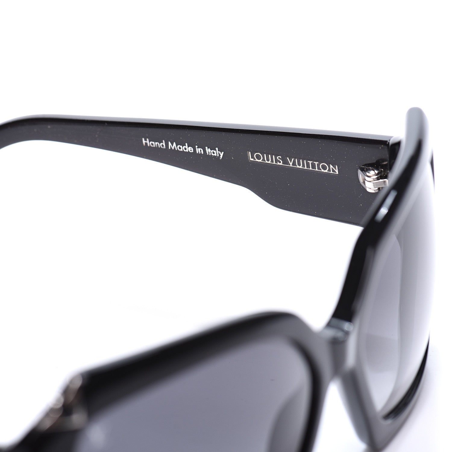 Louis Vuitton Acetate Hortensia Sunglasses Z0365W Black Glitter 6 of 8