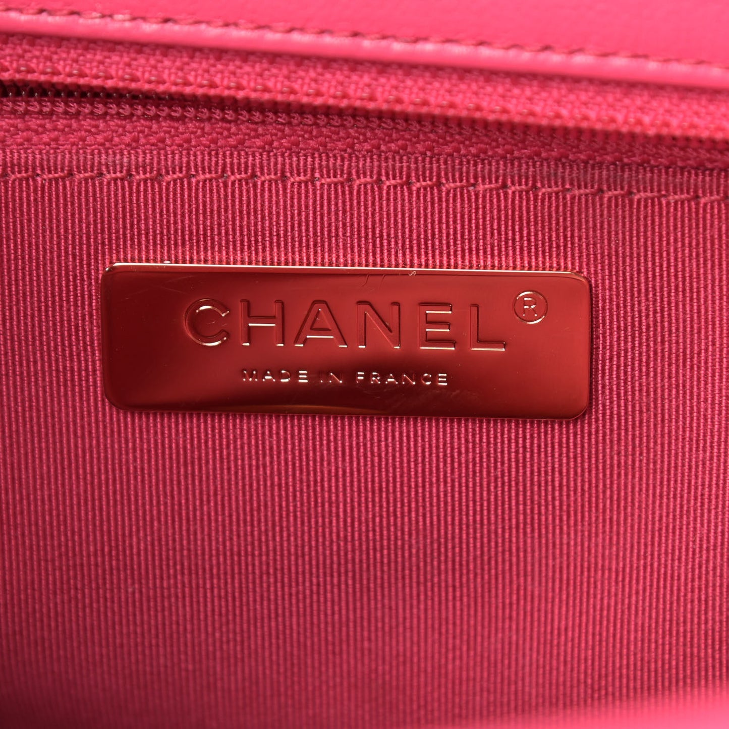 Goatskin Quilted Large Chanel 19 Flap Dark Pink