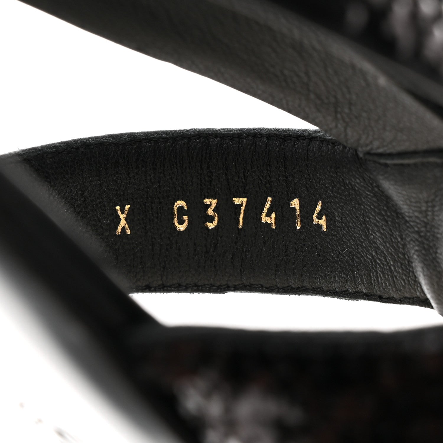 Chanel Lambskin Sequin Pearl CC Thong Sandals 41 Black 7 of 8