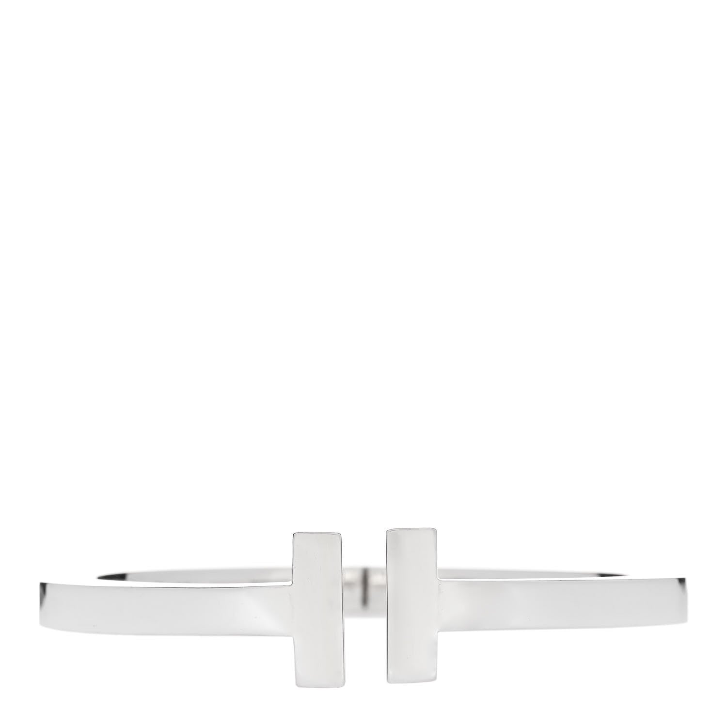 Tiffany Sterling Silver T Square Bracelet 1 of 3