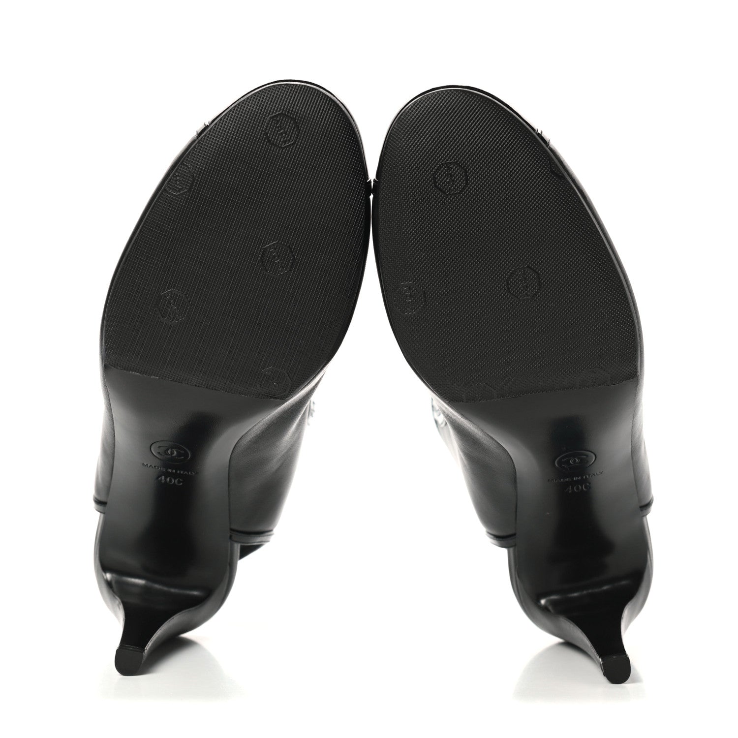 Chanel Patent Calfskin Lambskin Pumps 40 Black 5 of 8