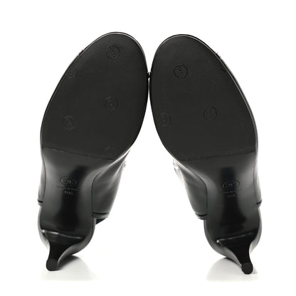 Chanel Patent Calfskin Lambskin Pumps 40 Black 5 of 8