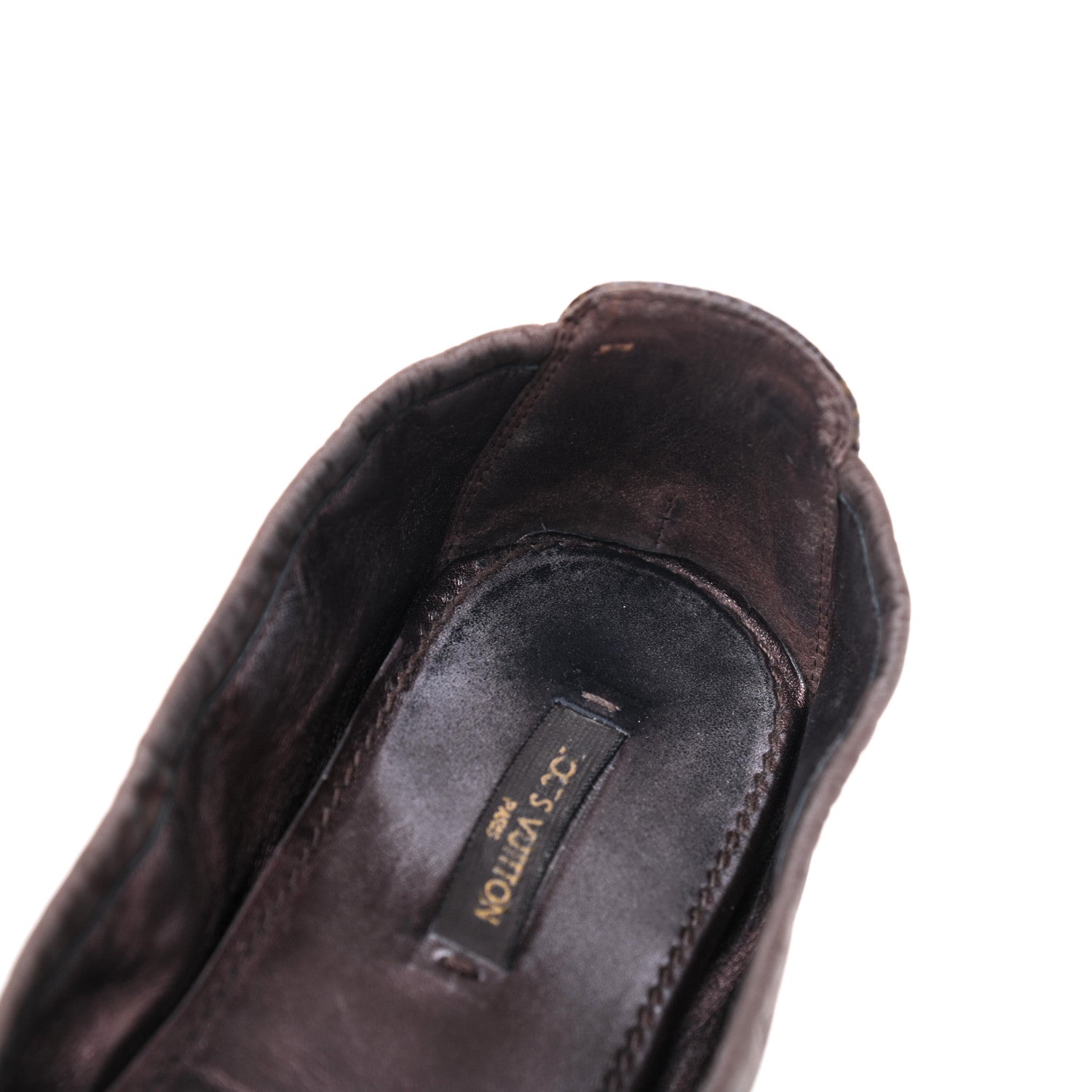 Louis Vuitton Monogram Suede Lucky Ballerina Flats 39 Brown 10 of 18