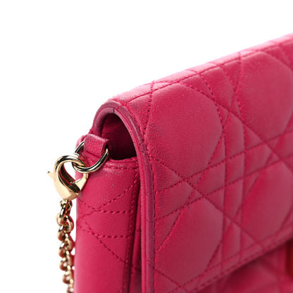 Christian Dior Lambskin Cannage Miss Dior Promenade Pouch Fuchsia 23 of 24