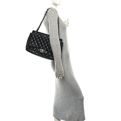 Chanel Lambskin Quilted Maxi Single Flap Black 2 of 10