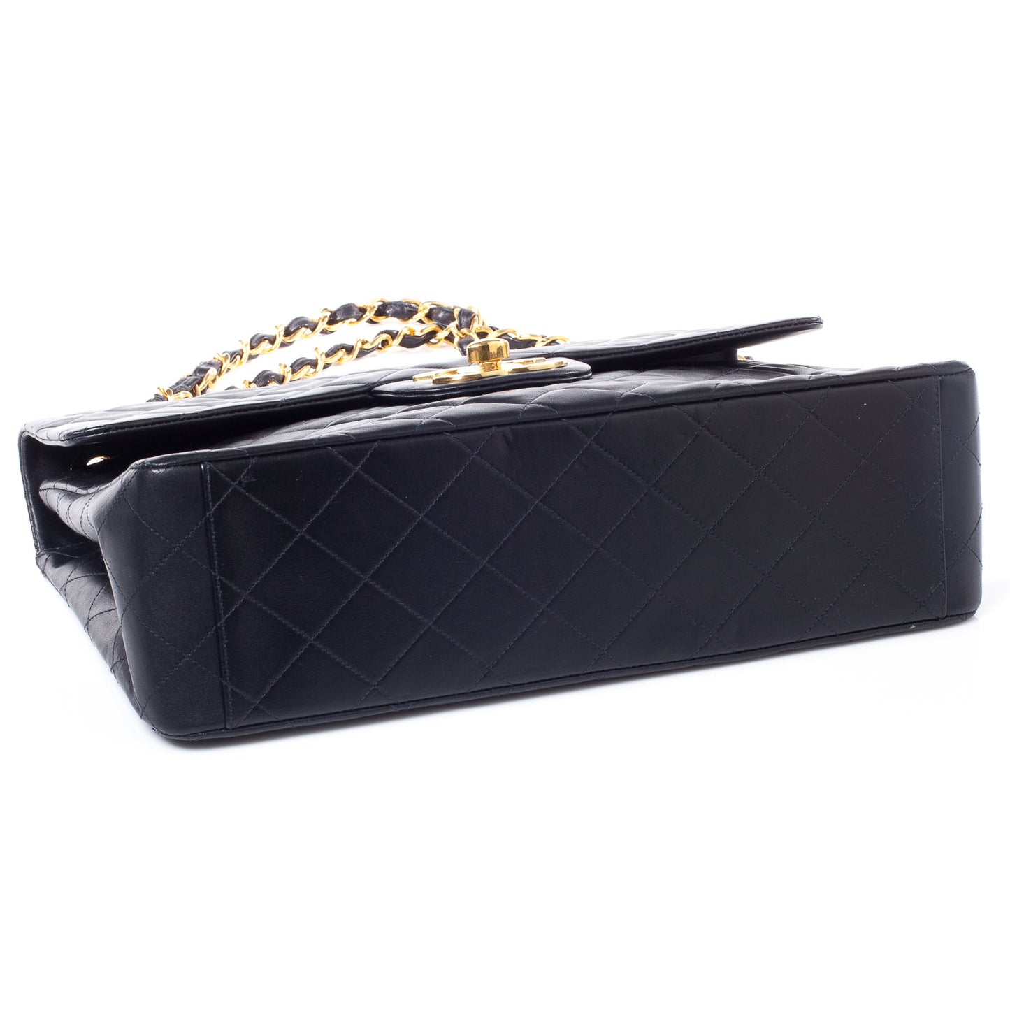 Lambskin XL Jumbo Flap Black
