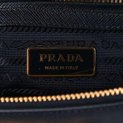 Prada Saffiano Small Galleria Double Zip Tote Black 5 of 9