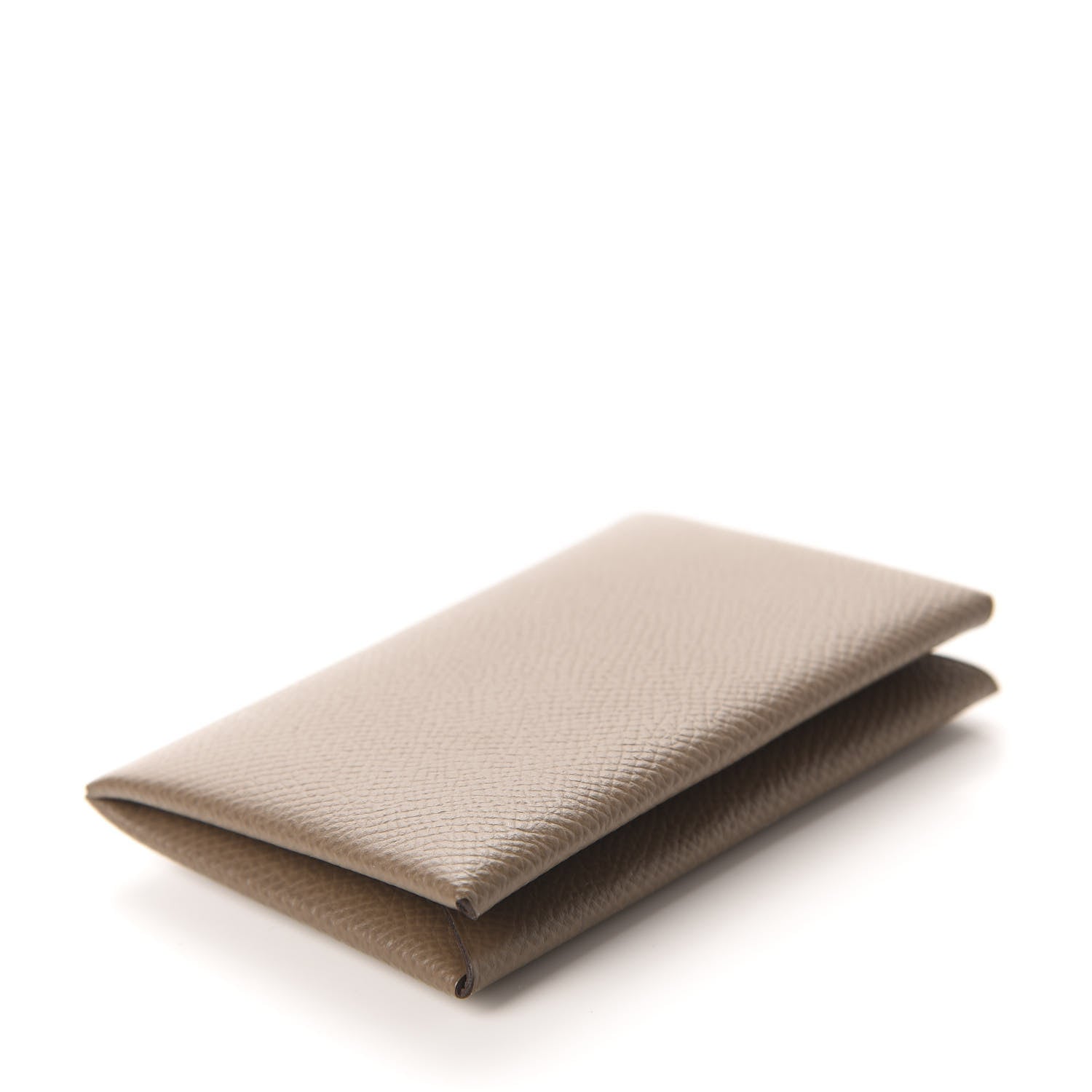 Hermes Epsom Calvi Card Case Etoupe 4 of 8