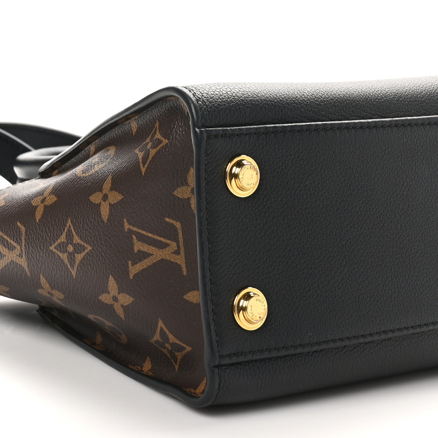 Louis Vuitton Calfskin Monogram On My Side PM Black 8 of 9