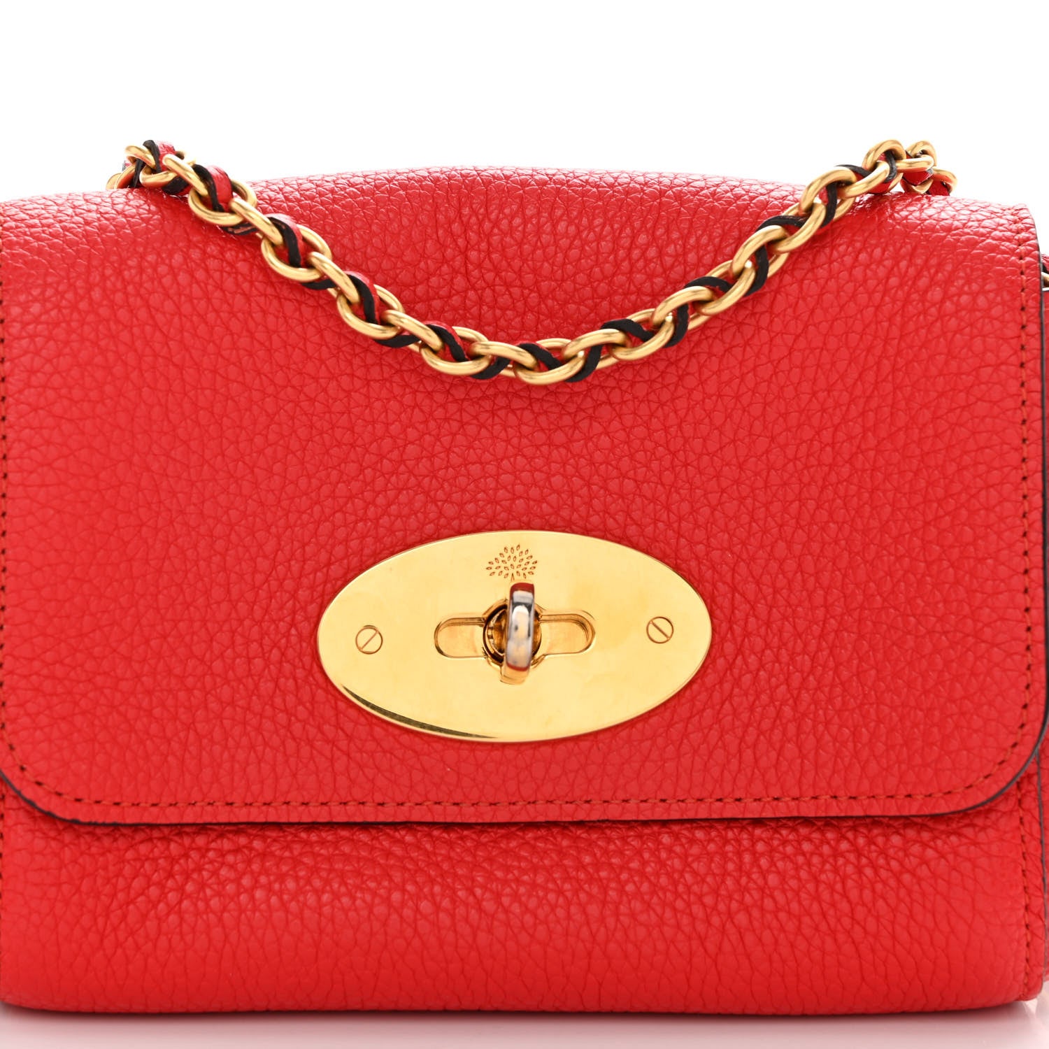 Mulberry Classic Grain Calfskin Mini Lily Fiery Red 7 of 11