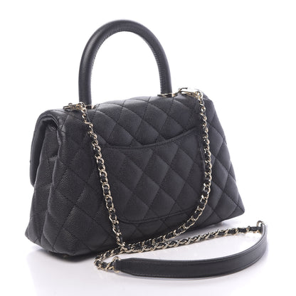 Chanel Caviar Quilted Mini Coco Handle Flap Black 4 of 12
