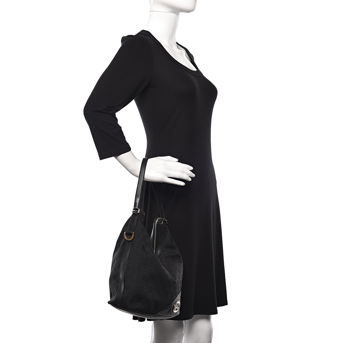 Monogram New Britt Shoulder Bag Black