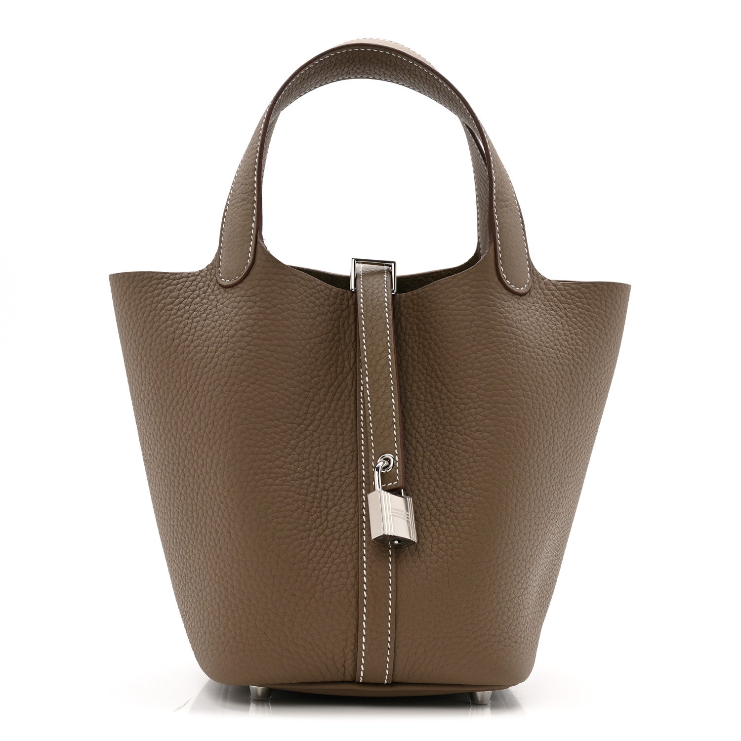 Hermes Taurillon Clemence Picotin Lock 18 PM Etoupe 1 of 10