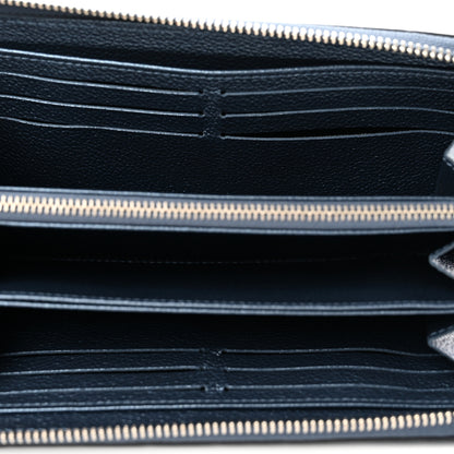 Louis Vuitton Metallic Empreinte Monogram Zippy Wallet Navy Nacre 4 of 6