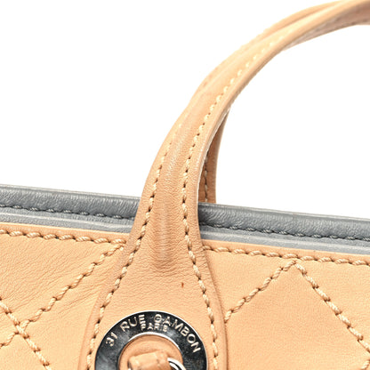 Chanel Calfskin Stitched Large Shopping Tote Beige 12 of 15