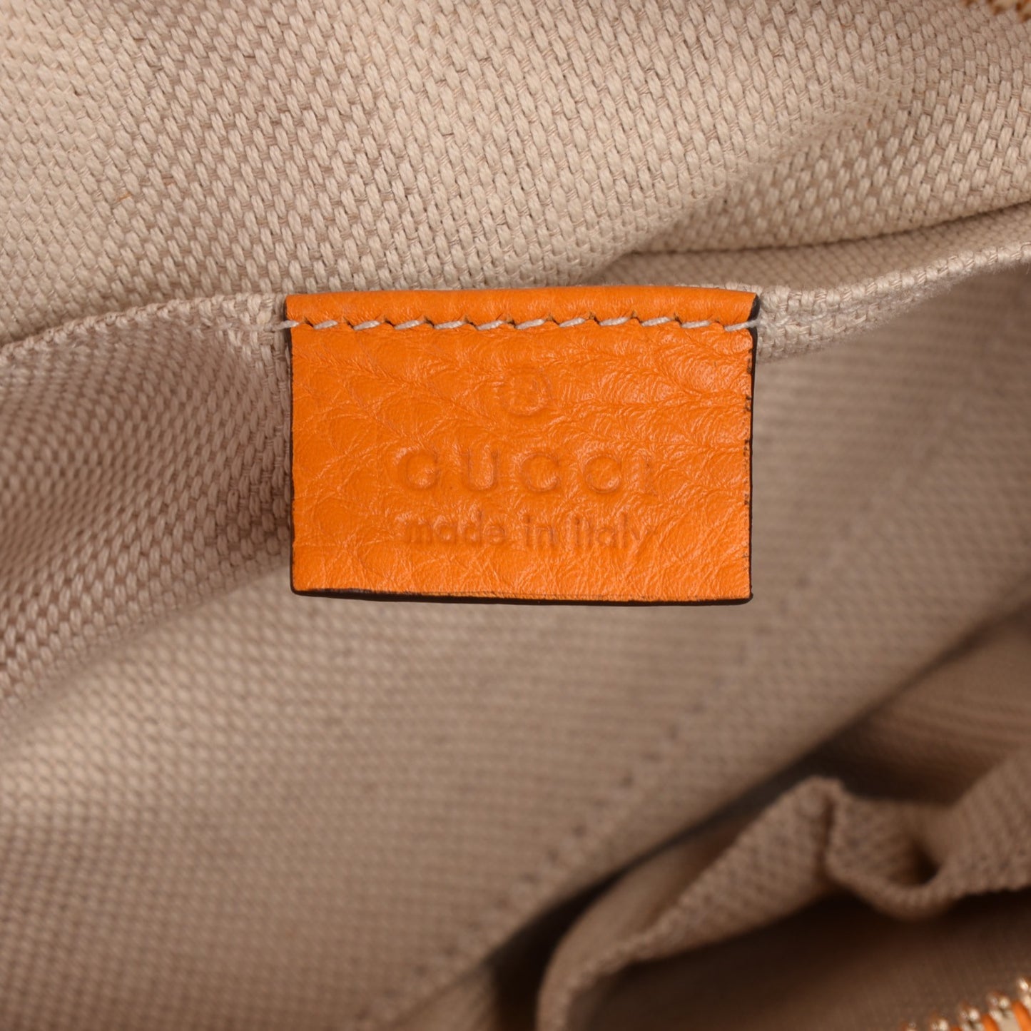 Pebbled Calfskin Small Soho Disco Bag Curcuma