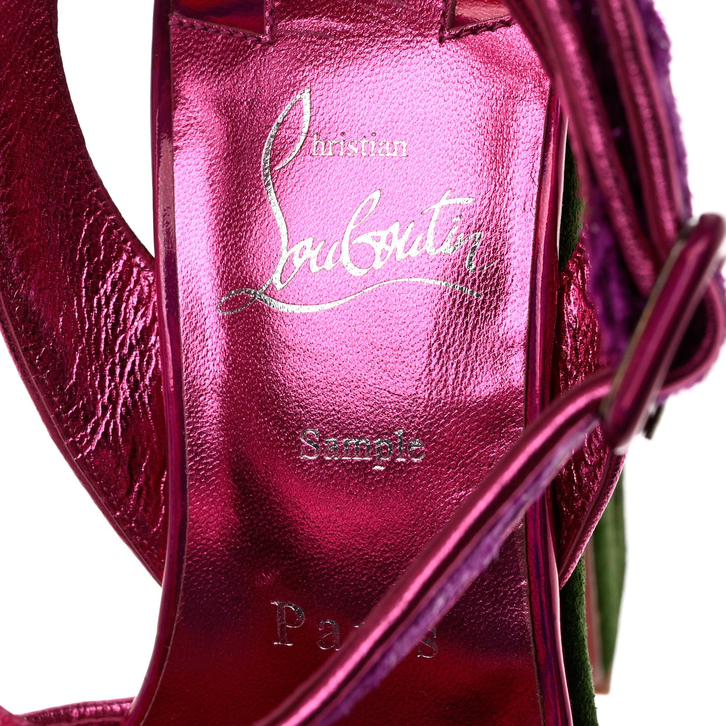 Suede Loubi Mystery Superyaz 160 Platform Sandals 38 Purple